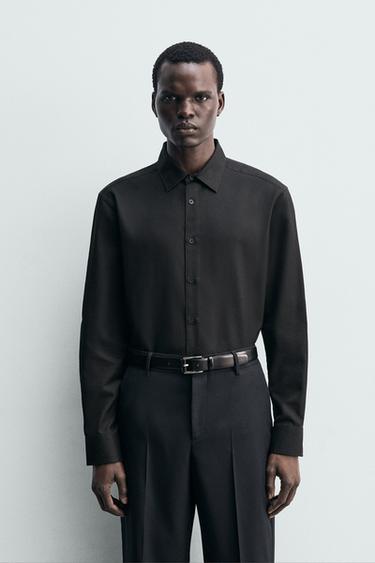CAMISA ESTRUTURA EASY CARE - Negro de Zara