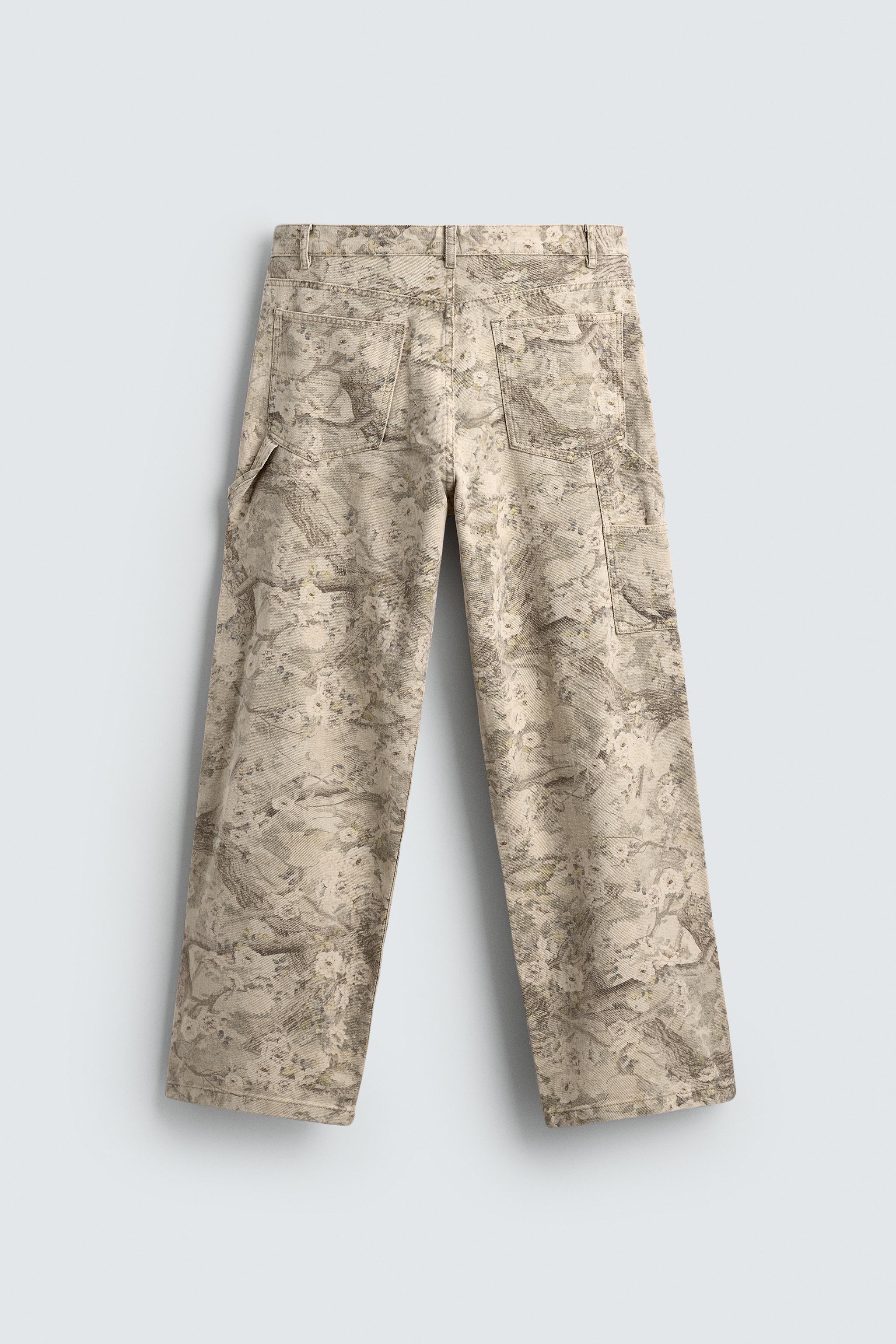 ABSTRACT PRINT CARPENTER PANTS - 026 | ZARA United States