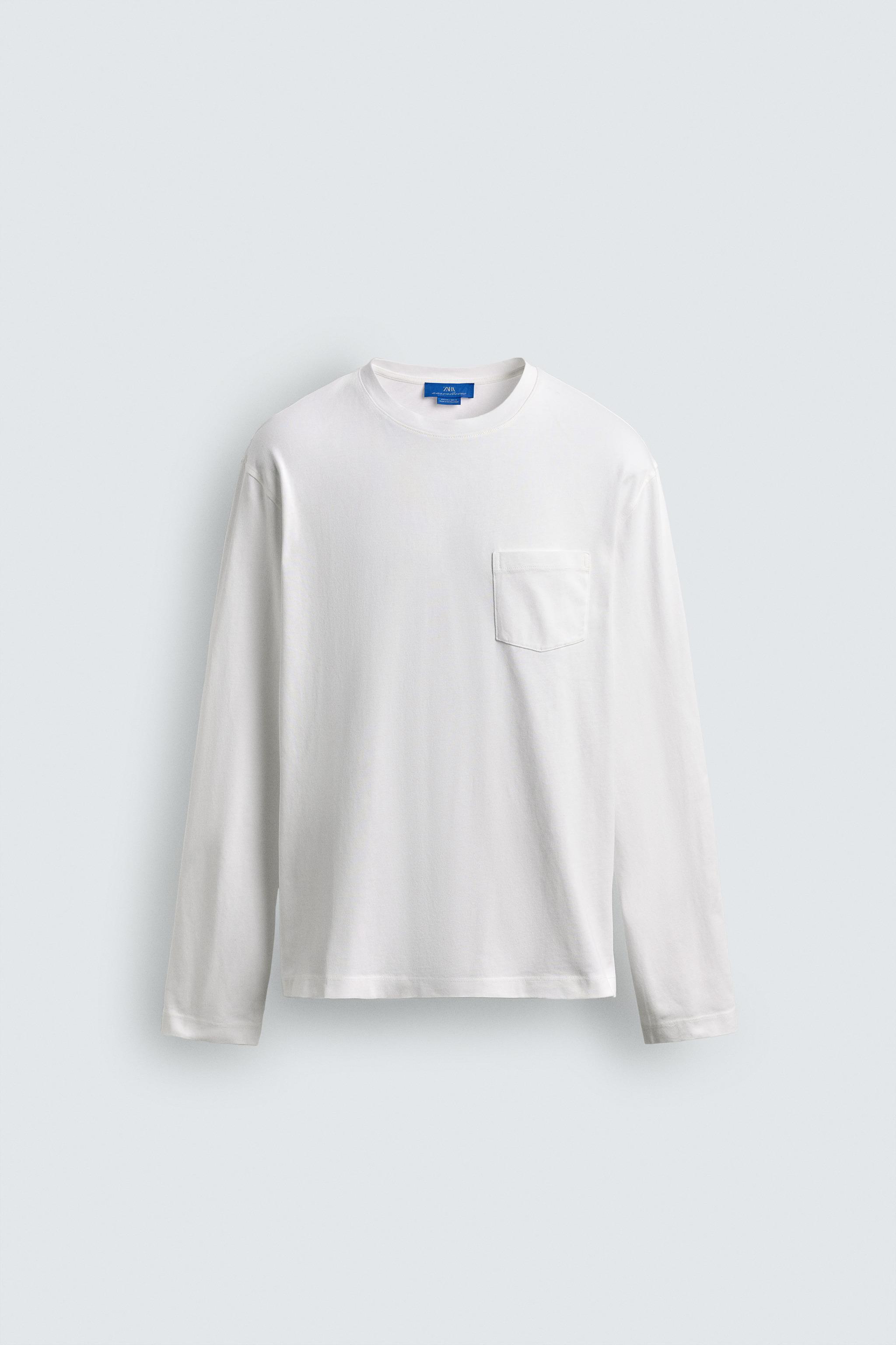LONG SLEEVE POCKET T-SHIRT AARON LEVINE X ZARA
