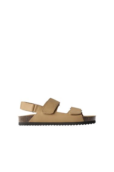 Zara STRAPPY SANDALS - Brown - Image 0