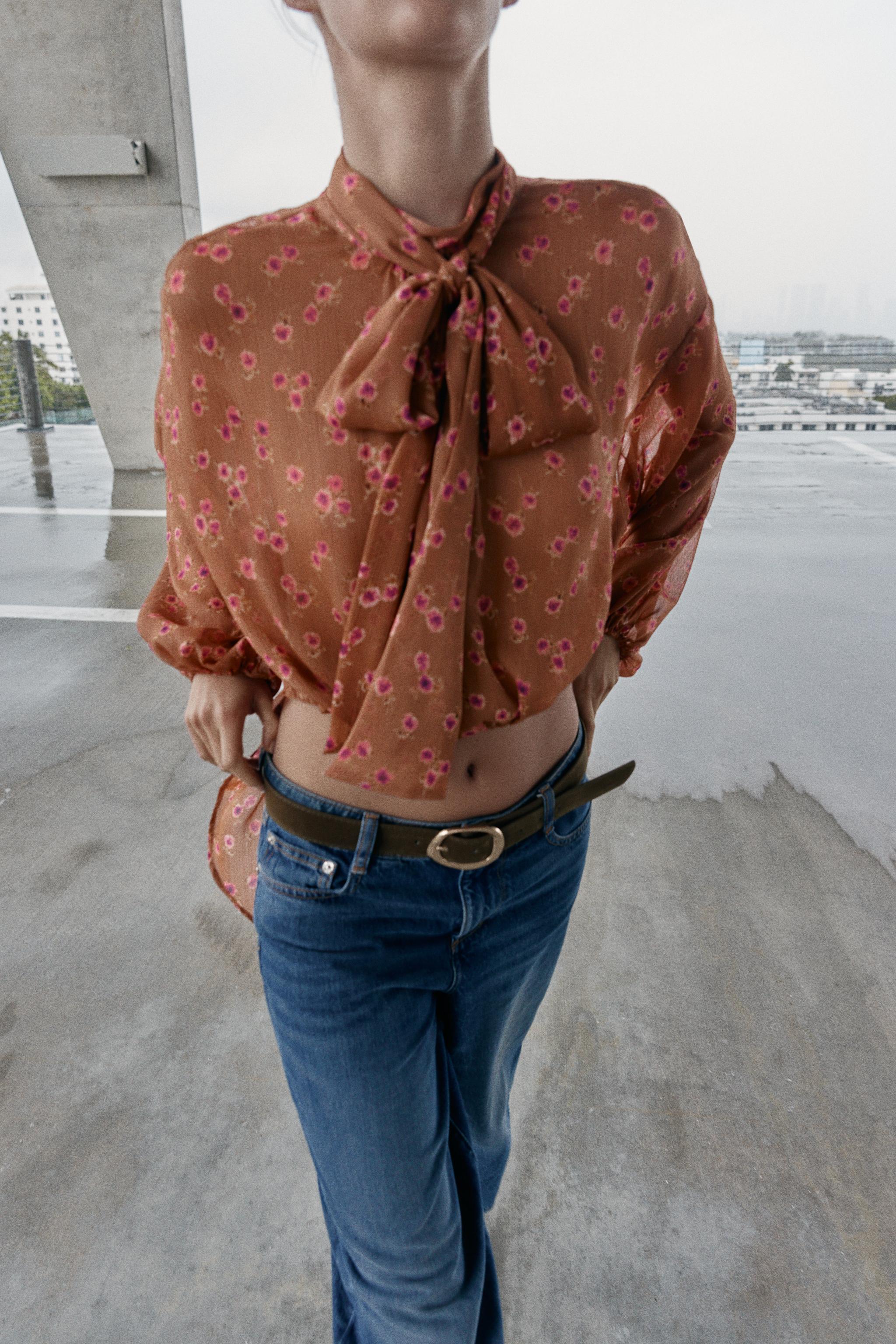 BOW PRINT SHIRT