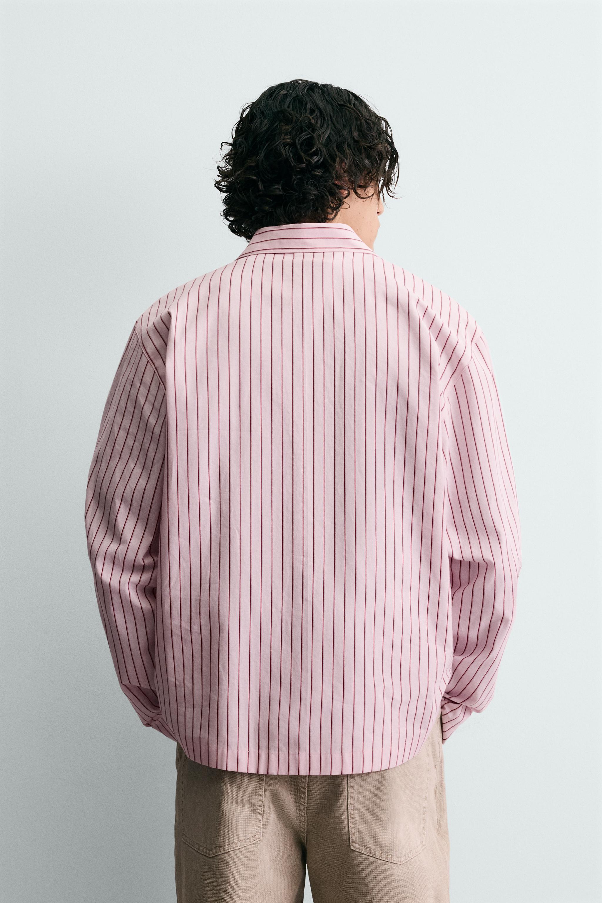 RELAXED FIT PLAID TEXT SHIRT