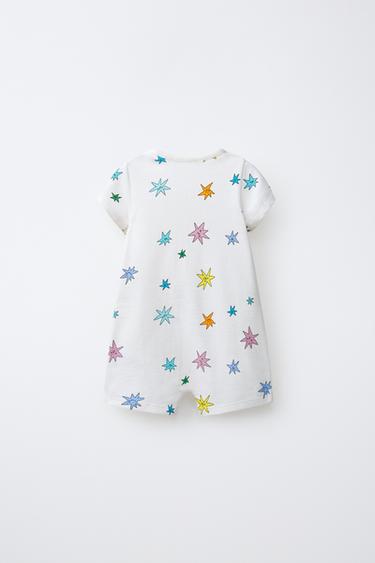 PYJAMA COMBINAISON ÉTOILES - Écru de Zara - Image 1