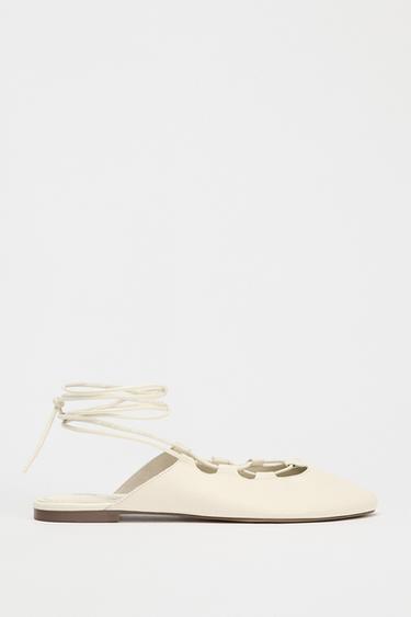 SLINGBACK BALLERINA - White by Zara