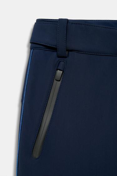 PANTALON ÉVASÉ RÉSISTANT À L'EAU COUPE-VENT TECHNOLOGIE RECCO® COLLECTION SKI - Bleu marine de Zara - Image 9