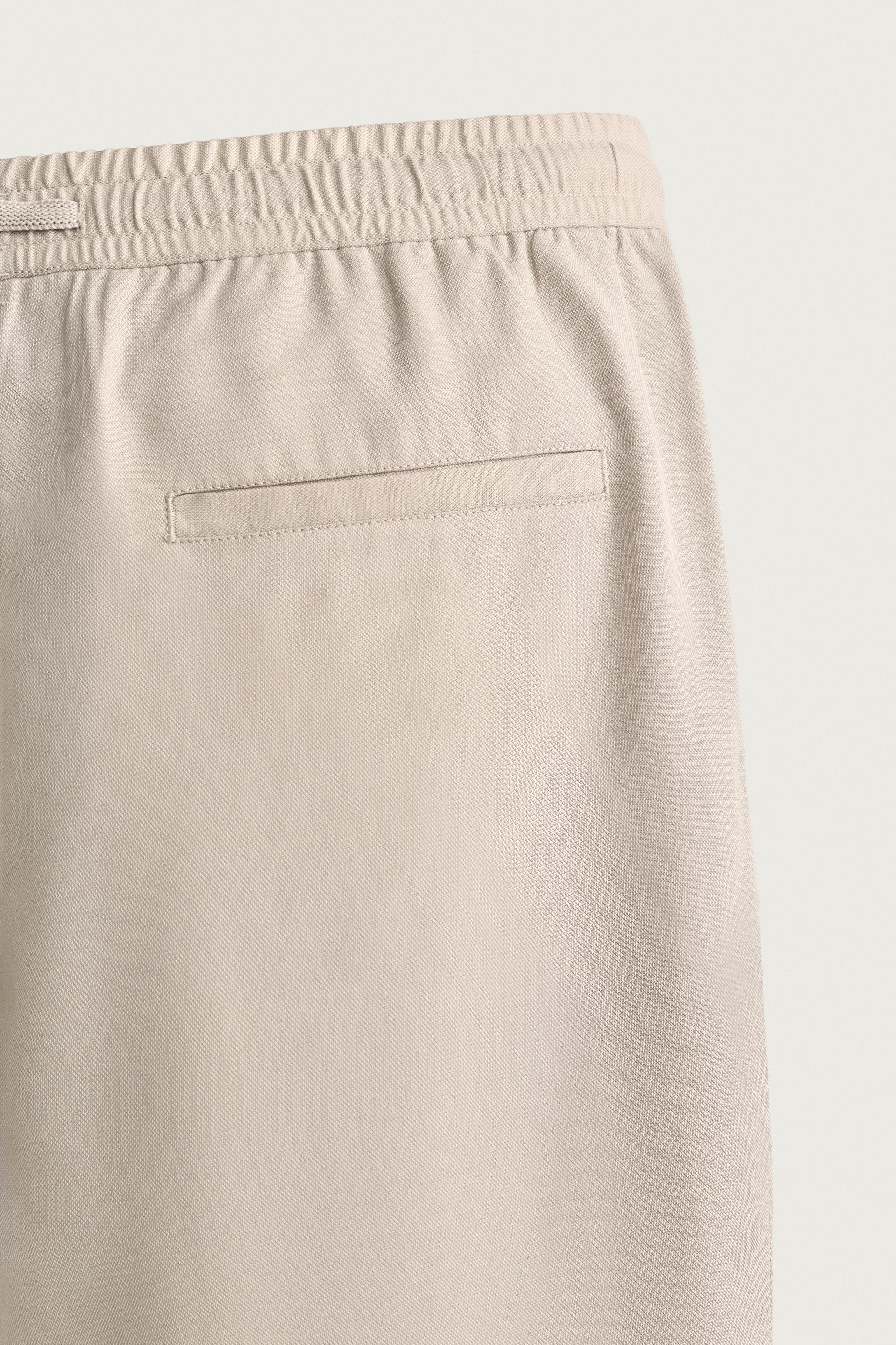Мужские брюки Zara 100% LYOCELL RELAXED FIT PANTS — фото 8