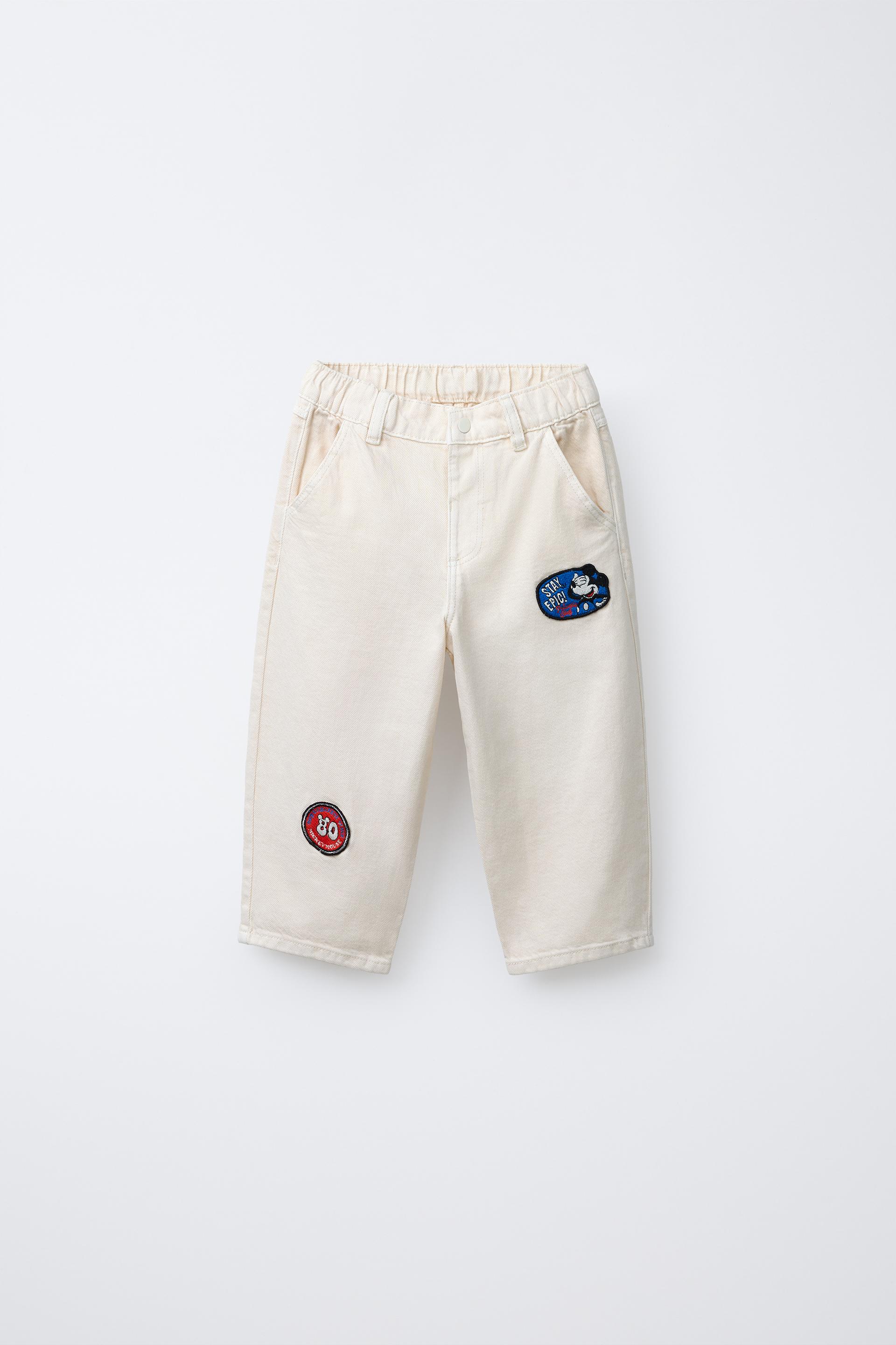 MICKEY MOUSE © DISNEY TWILL BAGGY PANTS WITH PATCHES