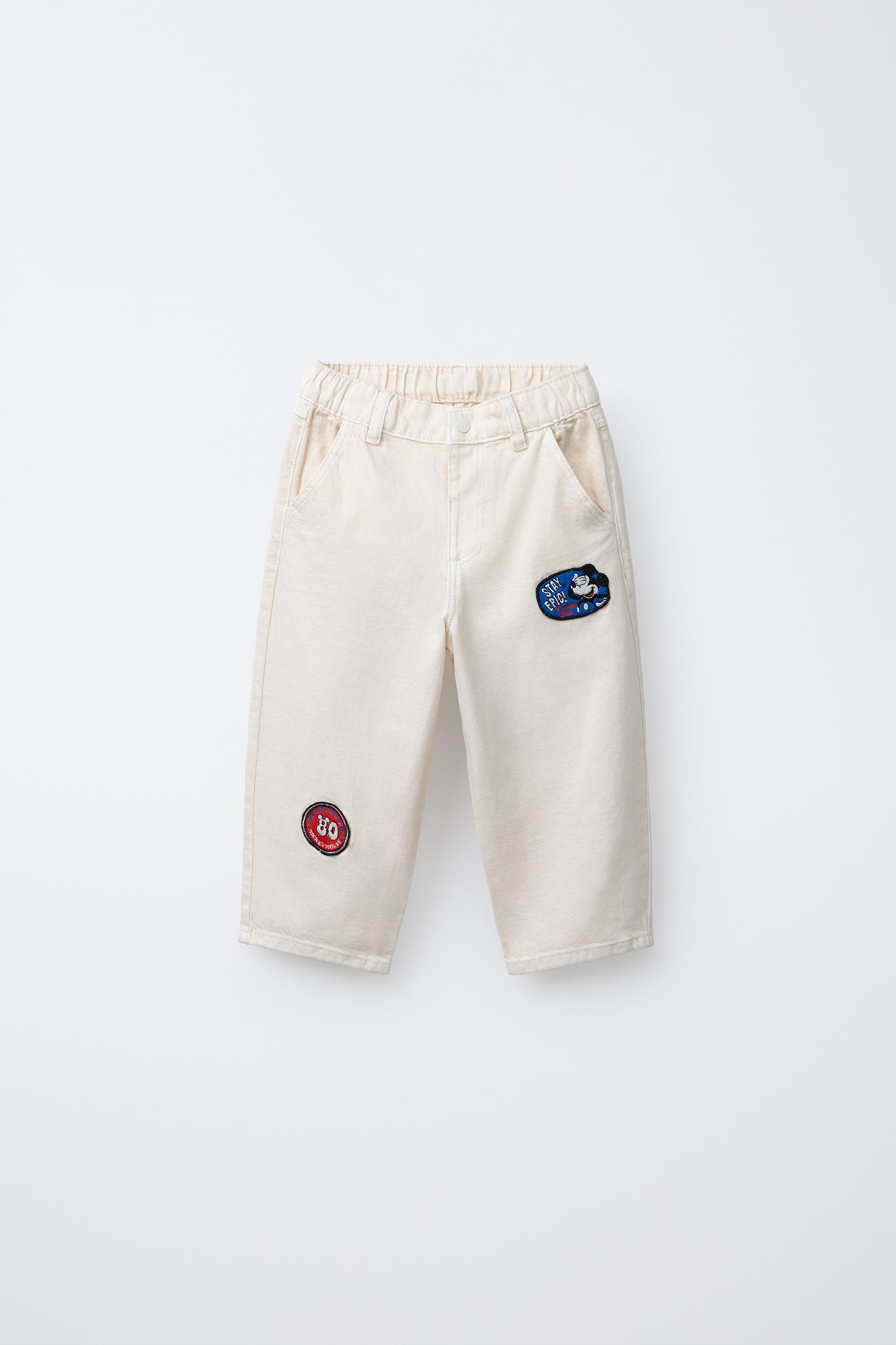 PANTALON EN SERGE BAGGY PIÈCES MICKEY MOUSE © DISNEY