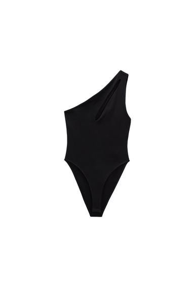 CUT OUT ASYMMETRIC BODYSUIT