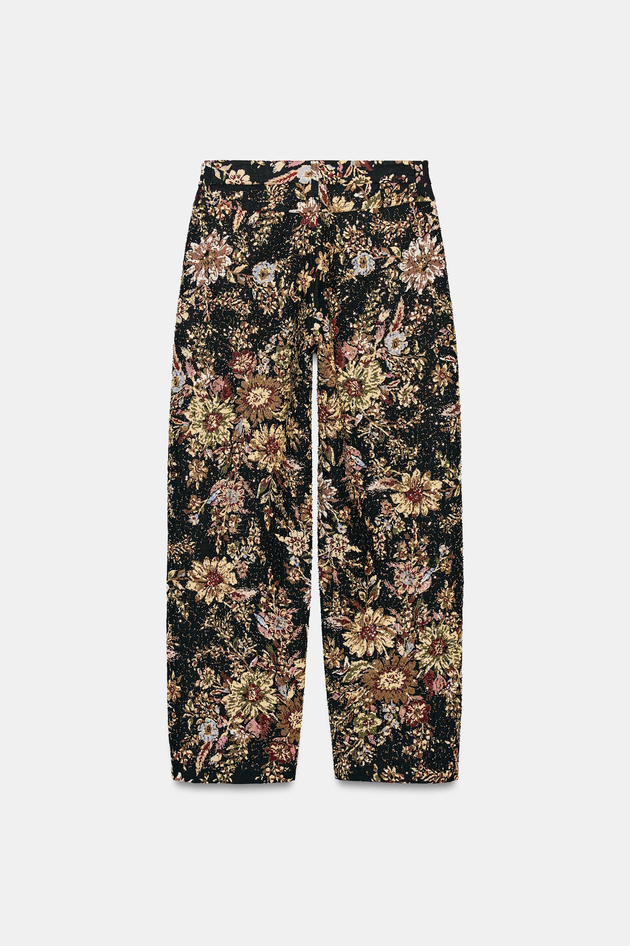 PANTALON FLEURS FANTAISIE ZW COLLECTION