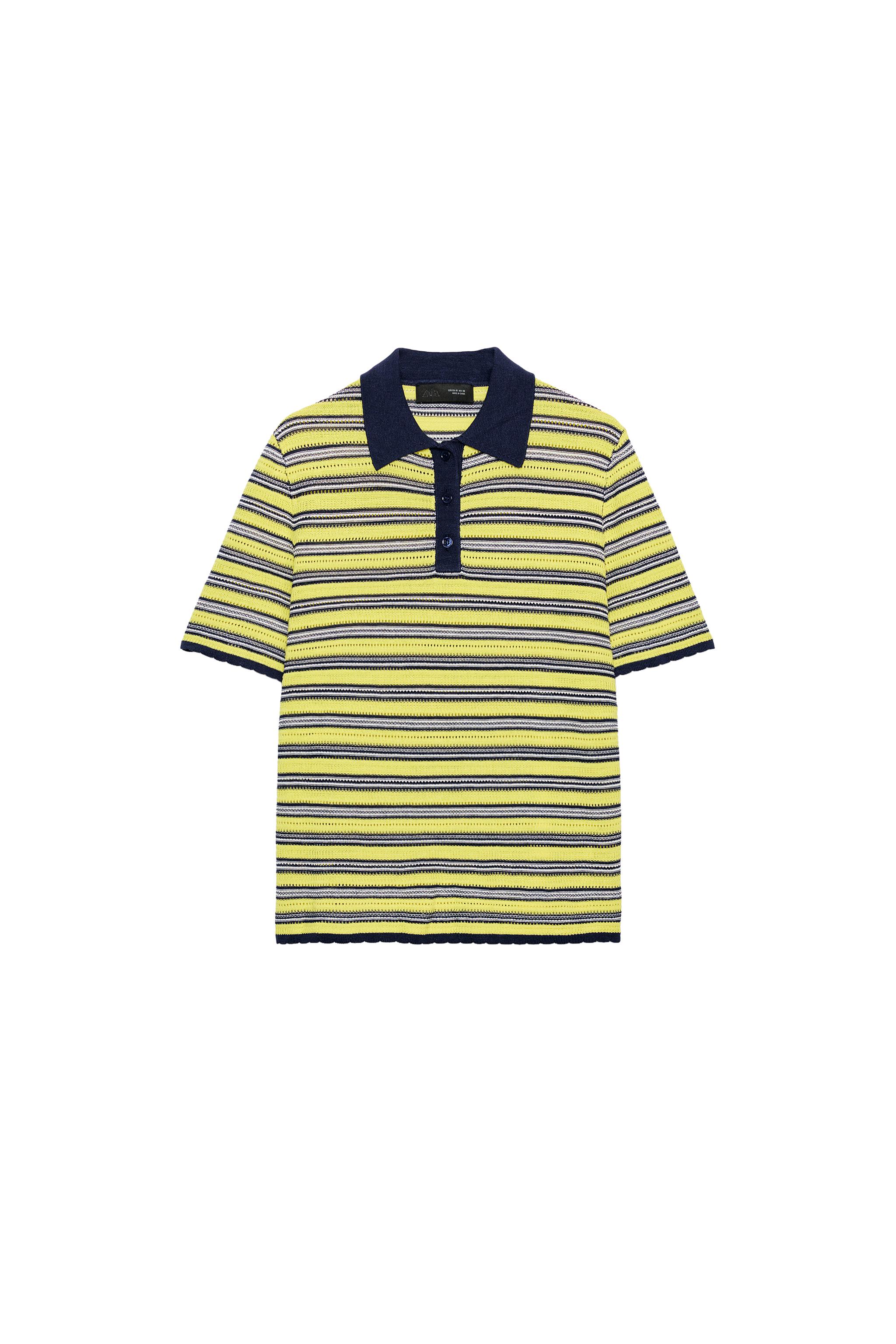 STRIPED KNIT POLO - Multicolored | ZARA United States
