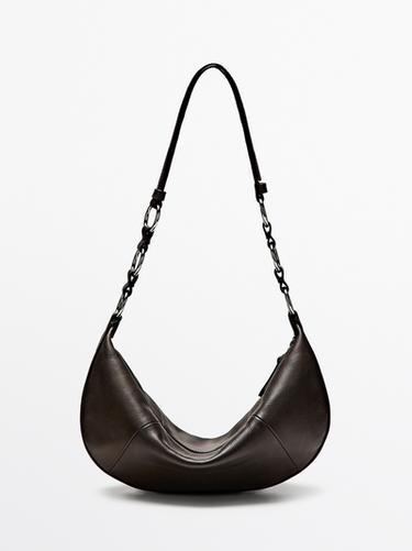 Zara Small nappa leather bag - Brown