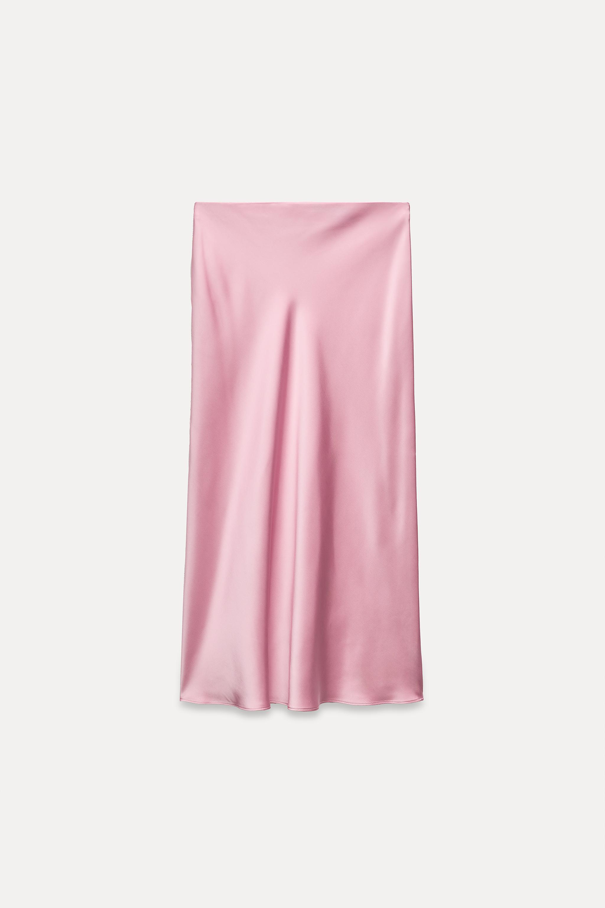 Pink skirt zara best sale