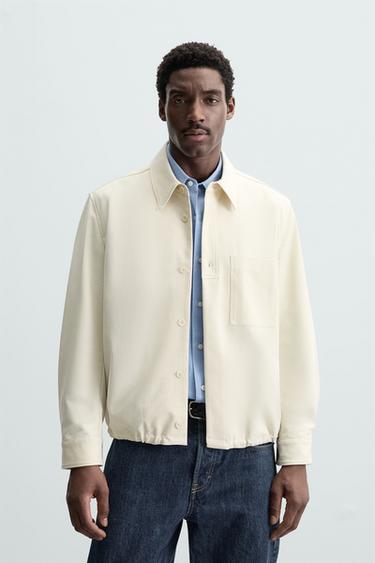 CAMISA LARGA COM MISTURA DE VISCOSE - Cru da Zara