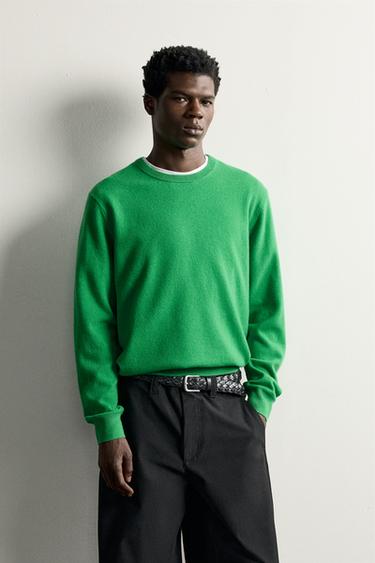 ARGYLE JACQUARD SWEATER — Green 2