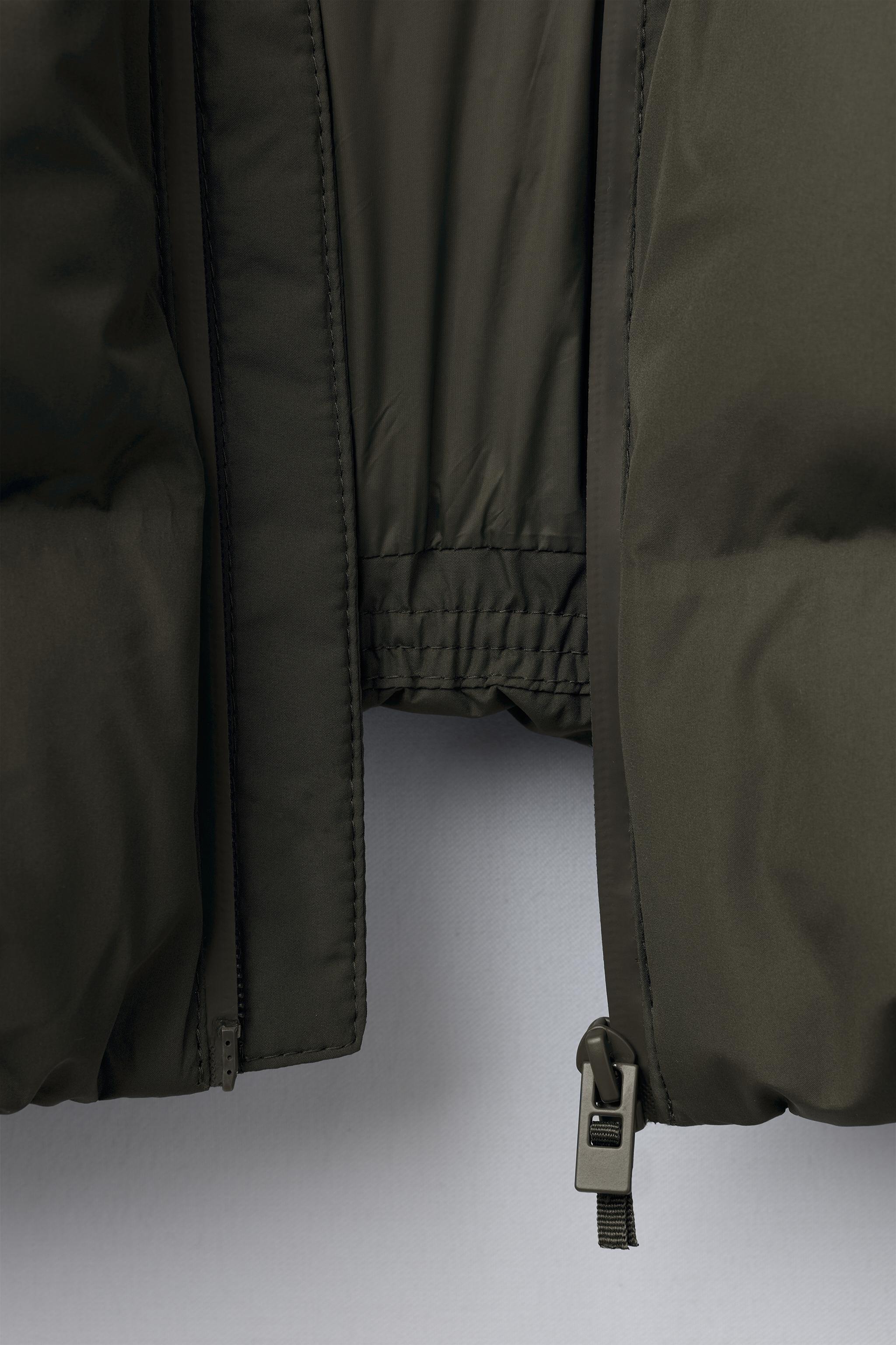 WATER REPELLENT LABEL PUFFER COAT