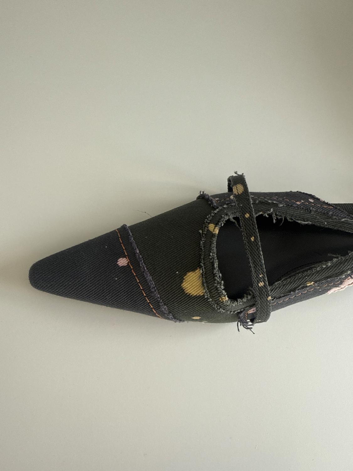 LIMITED EDITION DENIM SLINGBACK SHOES - Image 5