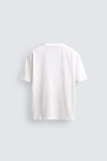 T-SHIRT POCHE AARON LEVINE X ZARA - Blanc de Zara - Image 6