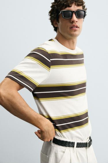 STRIPED JACQUARD T-SHIRT - Stripes by Zara - Image 4