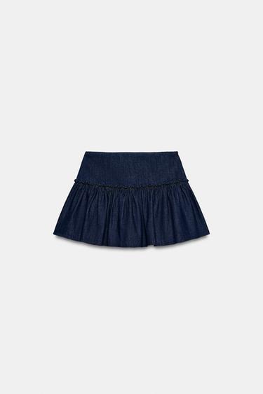 フレアスコートブルーZaraのフレアスコート - ブルー 