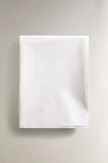 NAPPE COTON ENDUIT OVERLOCK - Écru de Zara - Image 4