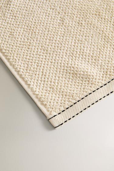 SERVIETTE DE BAIN POINT DE RIZ - Sable de Zara - Image 2