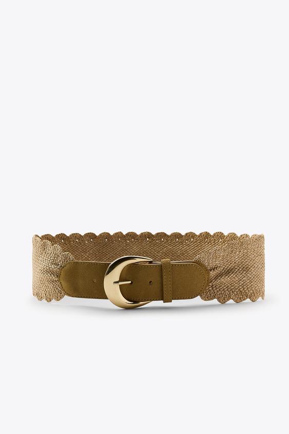WOVEN RAFFIA BELT