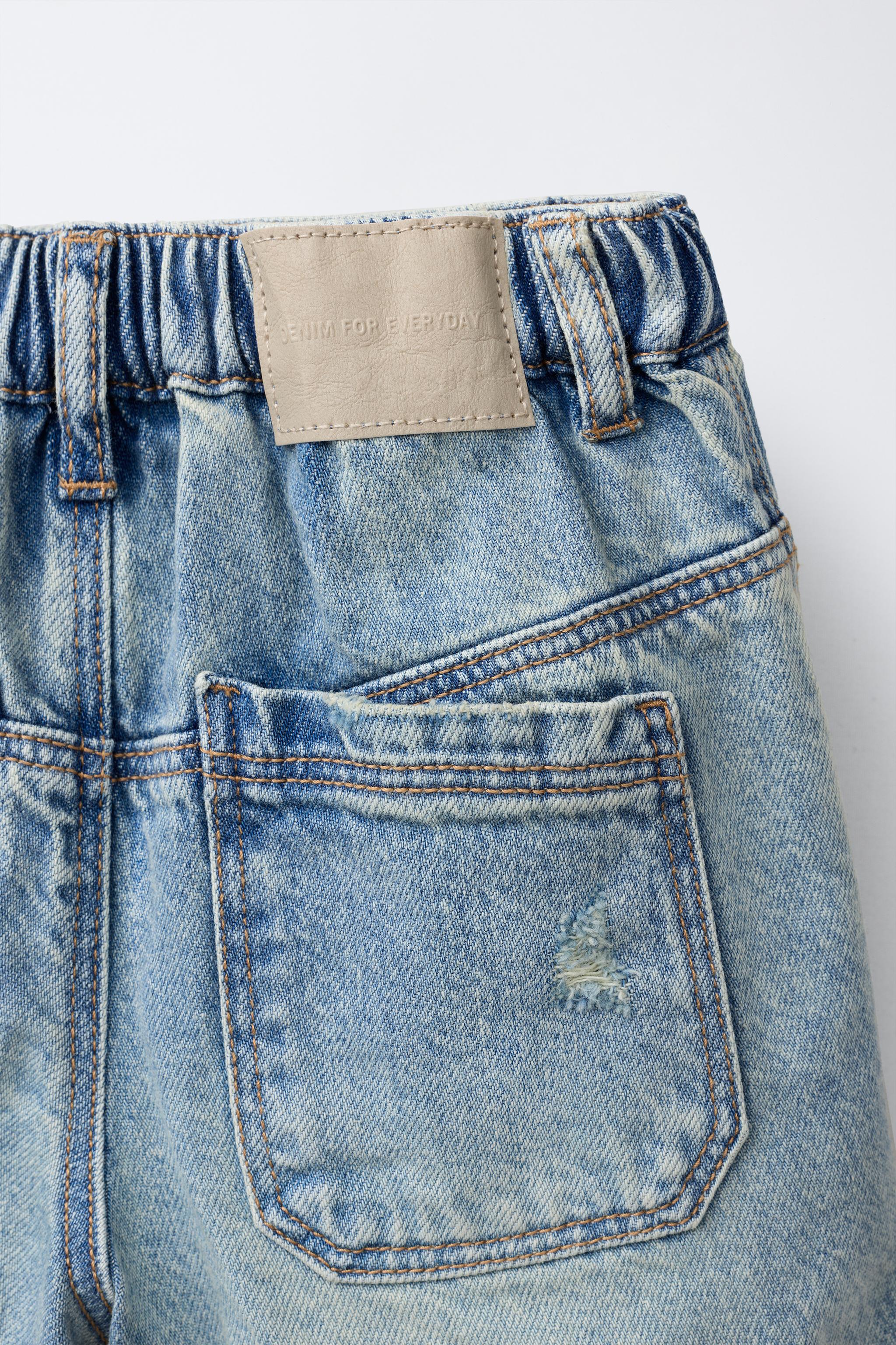 BERMUDA EN JEAN DÉCHIRÉ