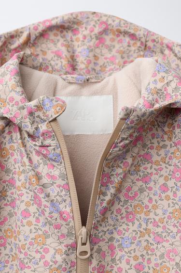 RUBBERISED WATER-RESISTANT PRINTED RAINCOAT - Light pink by Zara - Image 5