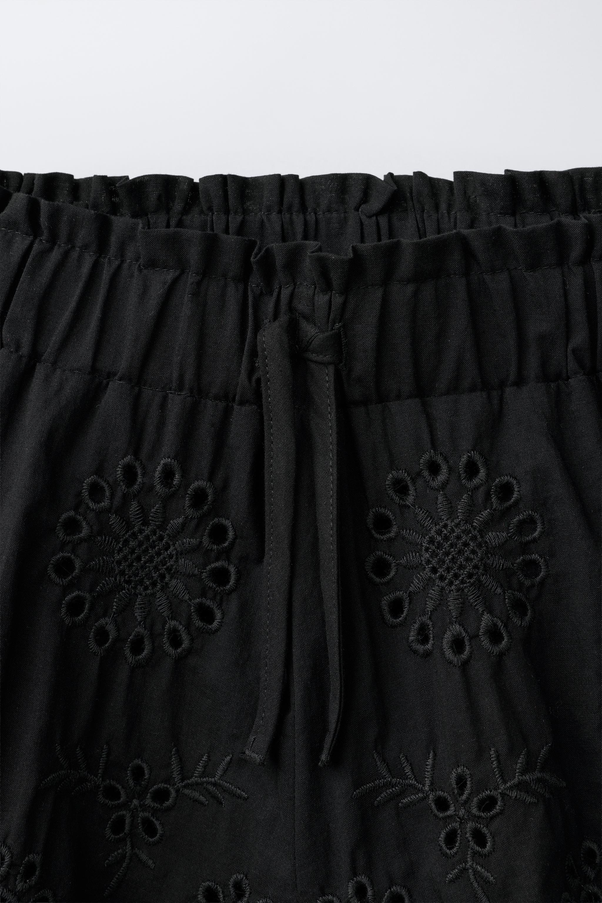 SWISS EMBROIDERED SHORTS