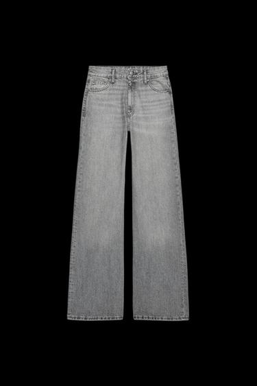 WIDE-LEG-JEANS MIT MITTELHOHEM BUND – ZW COLLECTION - Grau von Zara - Bild 0