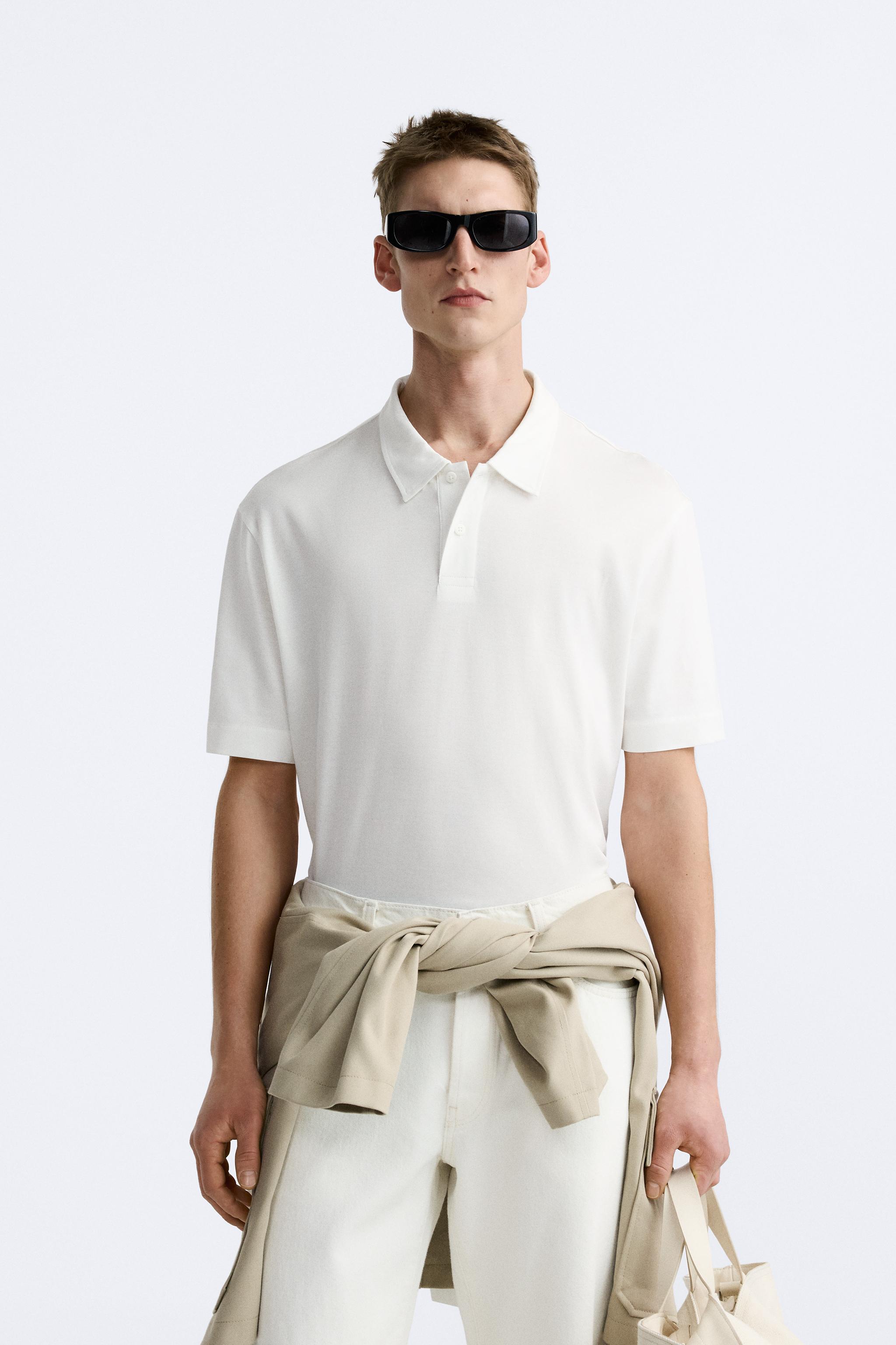 Mercerised shop polo shirt