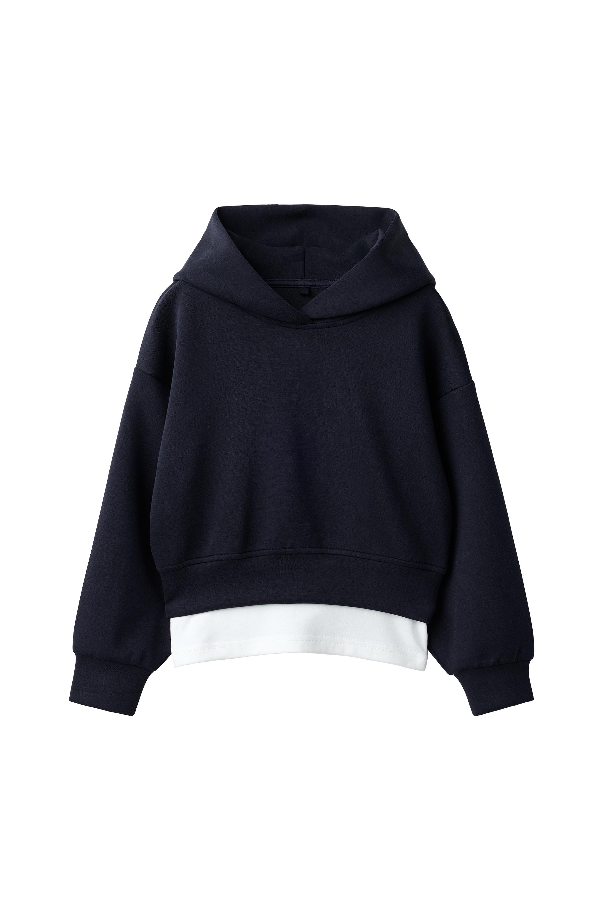 SUDADERA SPORTY CAPUCHA DOBLE BAJO