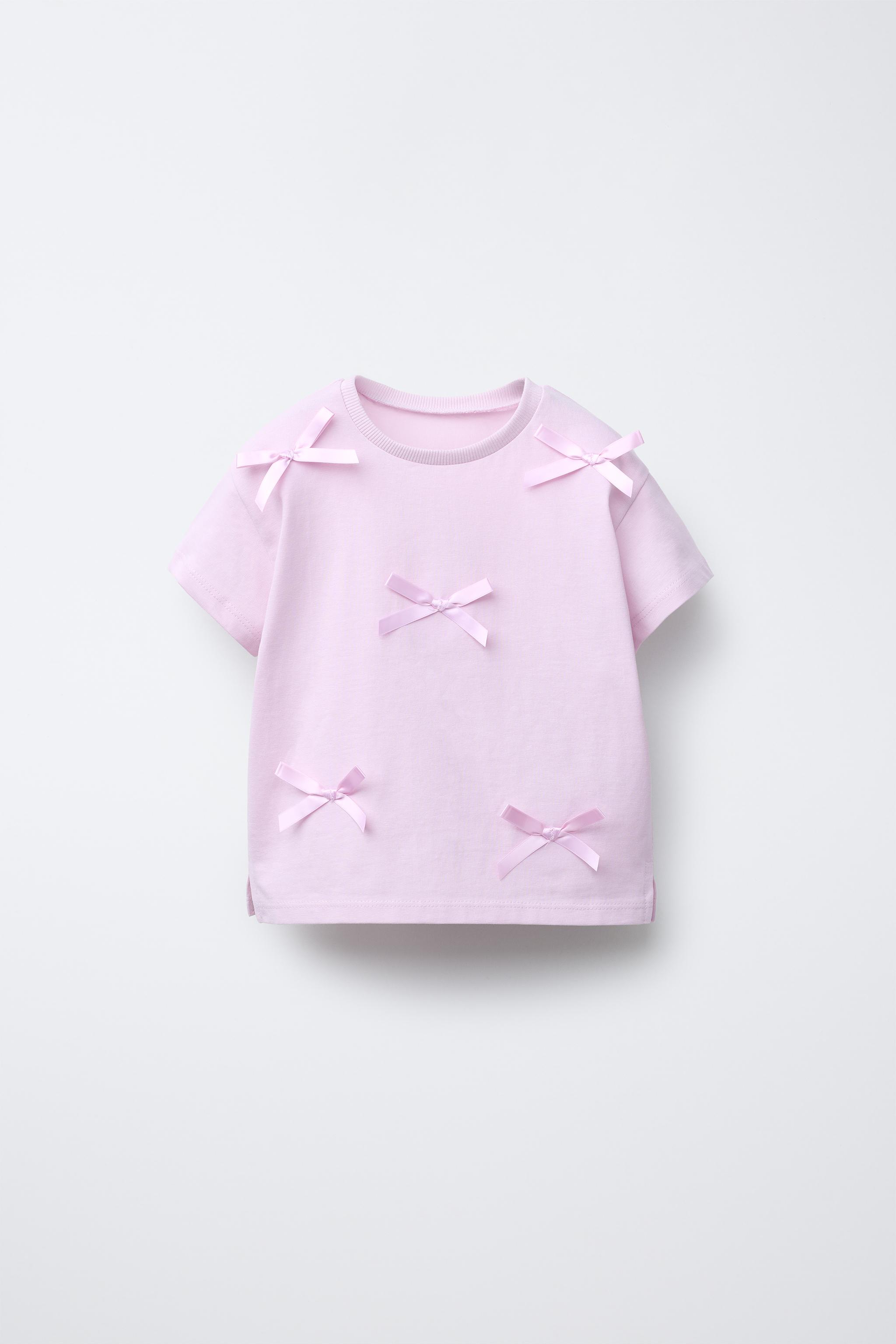 リボン付きTシャツ - マンダリンオレンジ | ZARA Japan / 日本 リボン付きTシャツ - マンダリンオレンジ | ZARA Japan / 日本