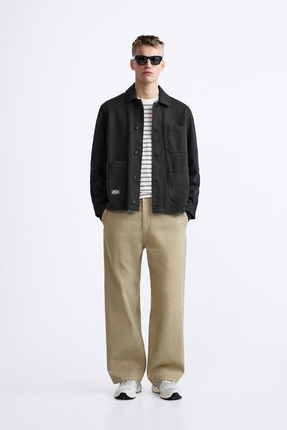 TEXTURED OVERSHIRT - Black | ZARA United Kingdom