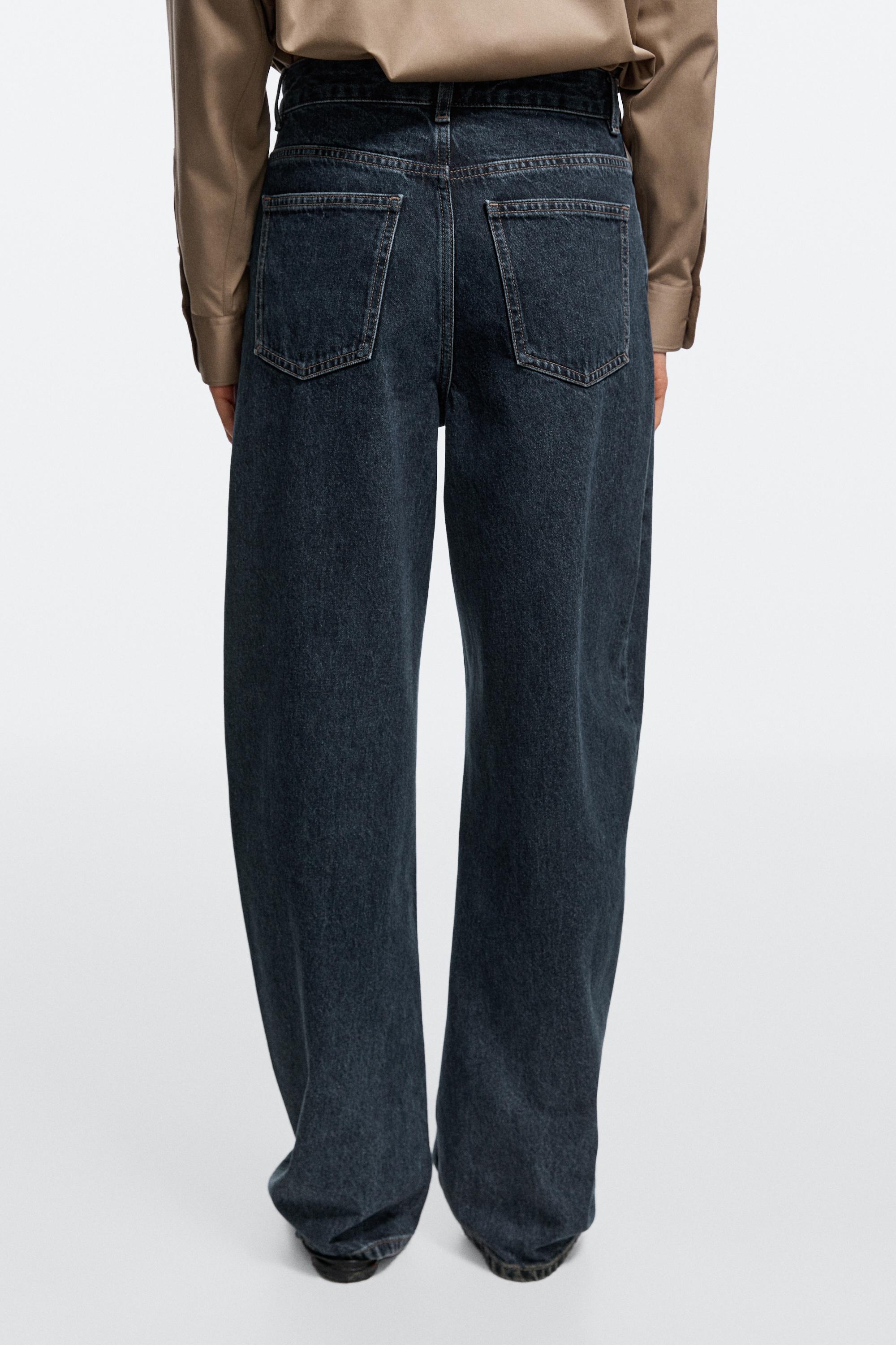 Mid-waist barrel fit jeans