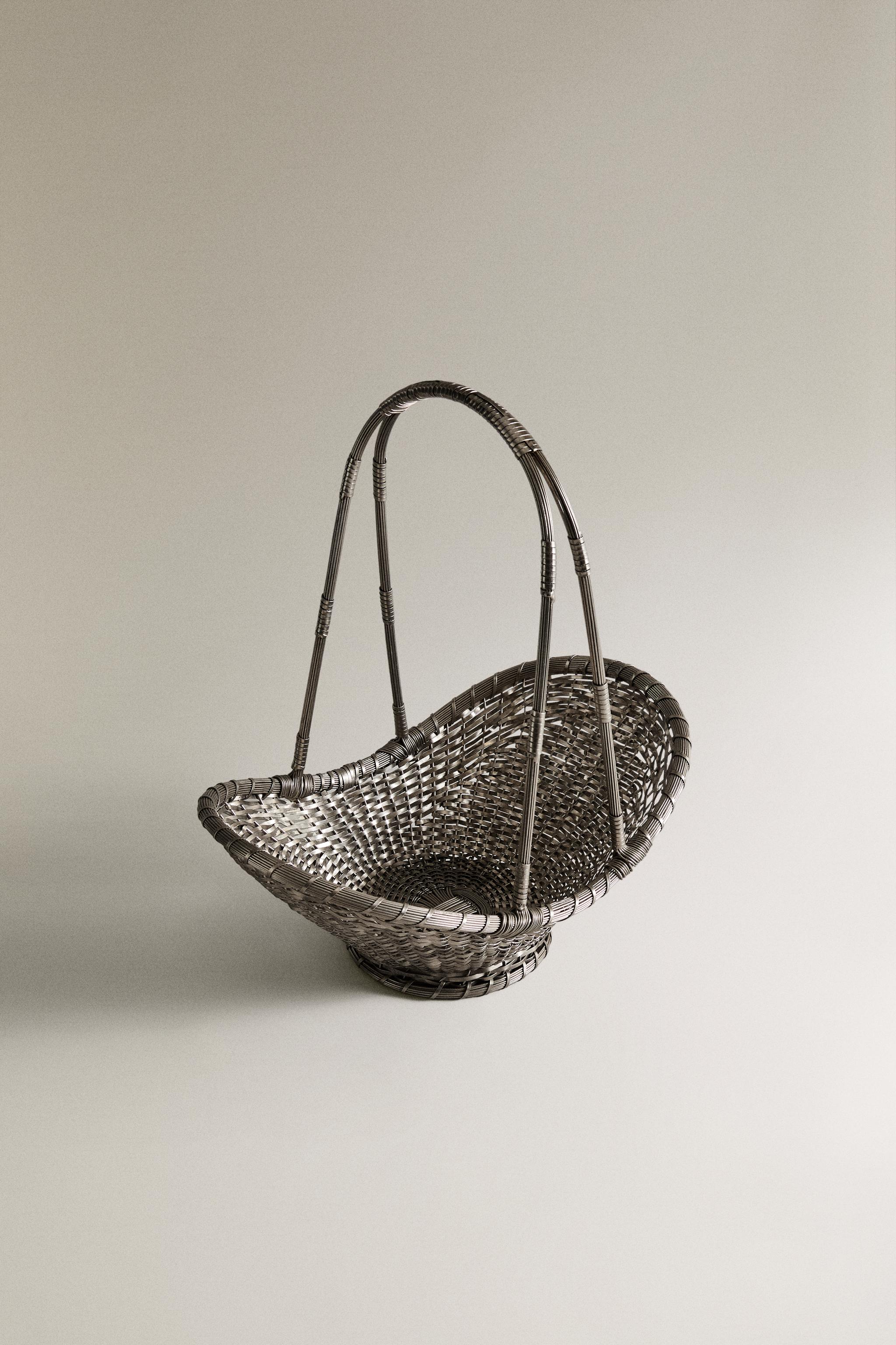 WOVEN METAL BASKET HIGH I COLIN KING