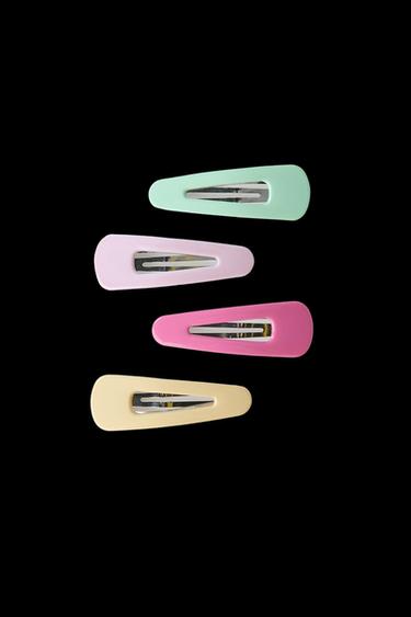 PACK CUATRO PINZAS CLIP COLORES - Multicolor de Zara