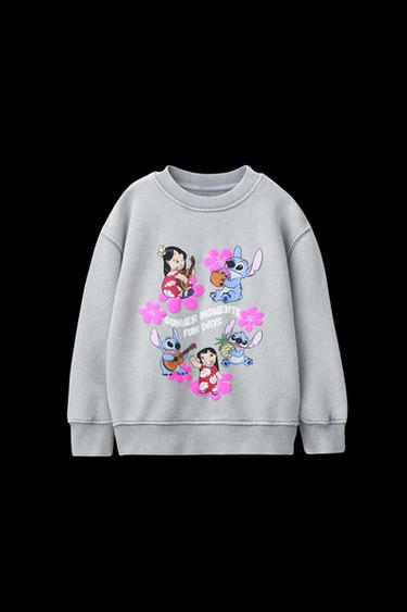 Zara WASHED EFFECT LILO & STITCH © DISNEY SWEATSHIRT - Anthracite grey - Image 0