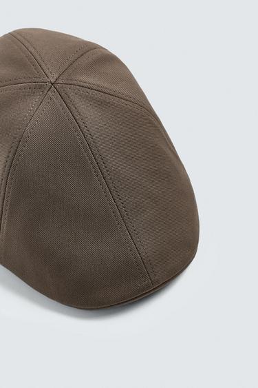 STRUCTURED BERET - Khaki by Zara - Image 1