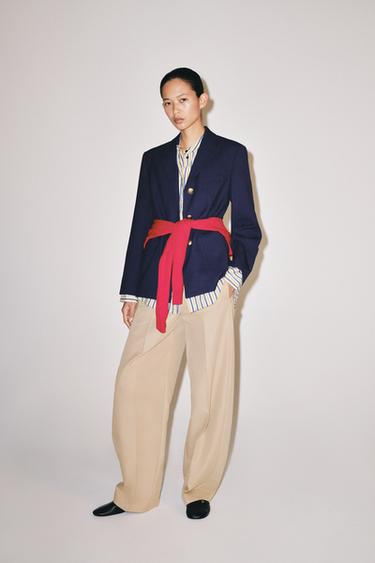 ZW COLLECTION BUTTON BLAZER - Bluish by Zara