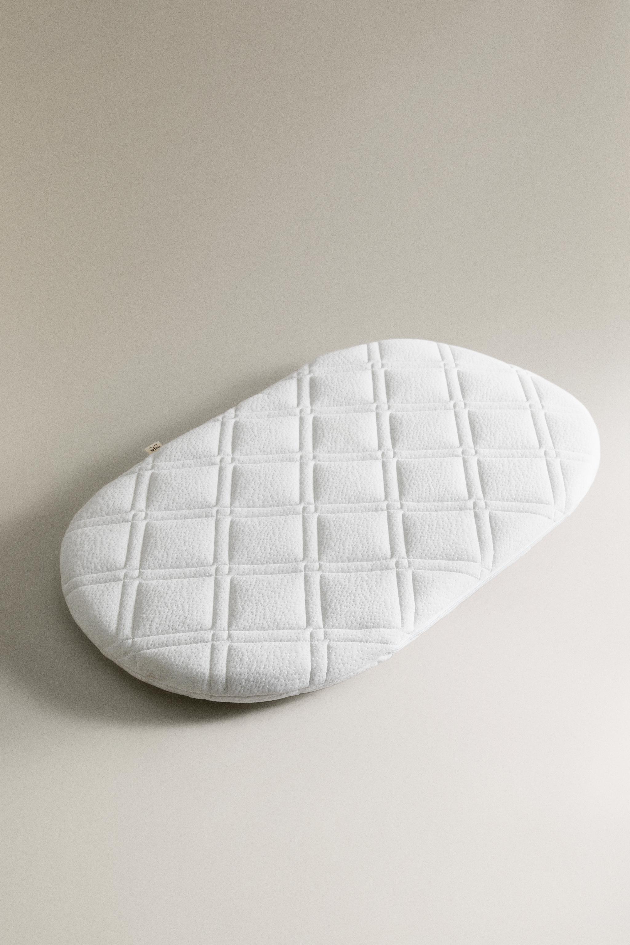 RATTAN MINI COT MATTRESS — White