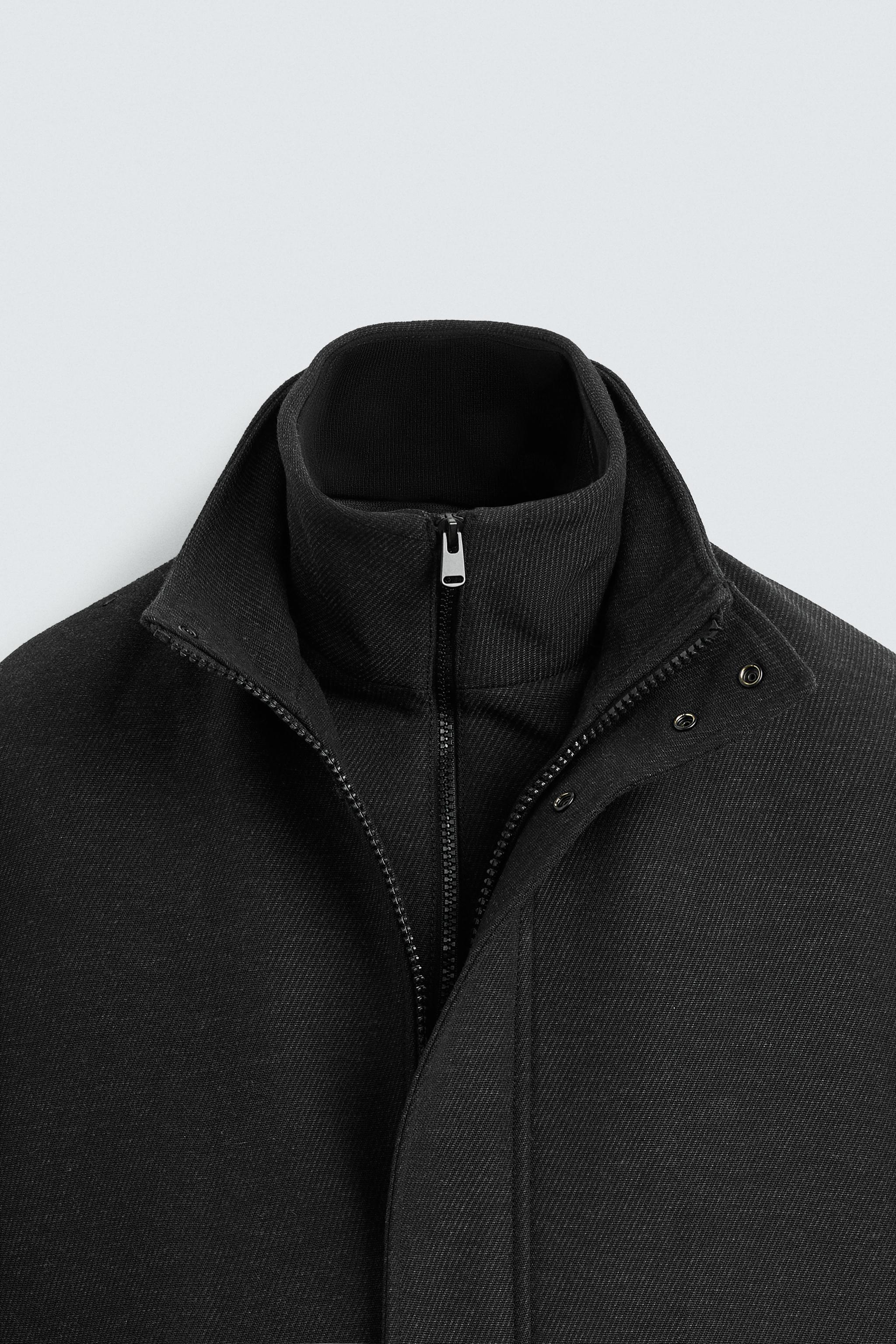 COAT WITH DETACHABLE COLLAR - Grey | ZARA Georgia