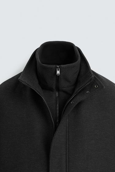 MANTEAU COL AMOVIBLE - Gris de Zara - Image 8
