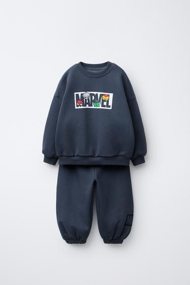 THE AVENGERS © MARVEL JOGGING SWEATSHIRT AND JOGGER TROUSERS SET - Blue by Zara - Image 0