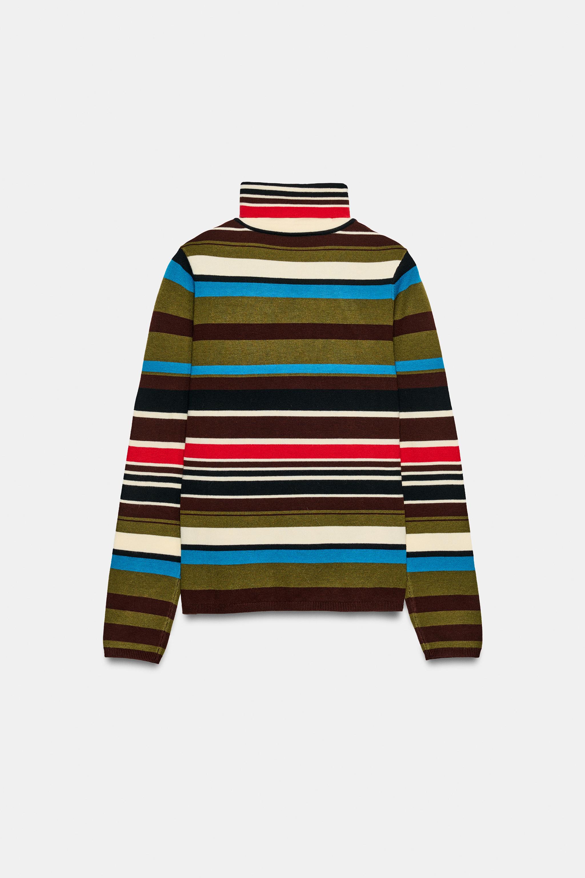 STRIPED KNIT SWEATER