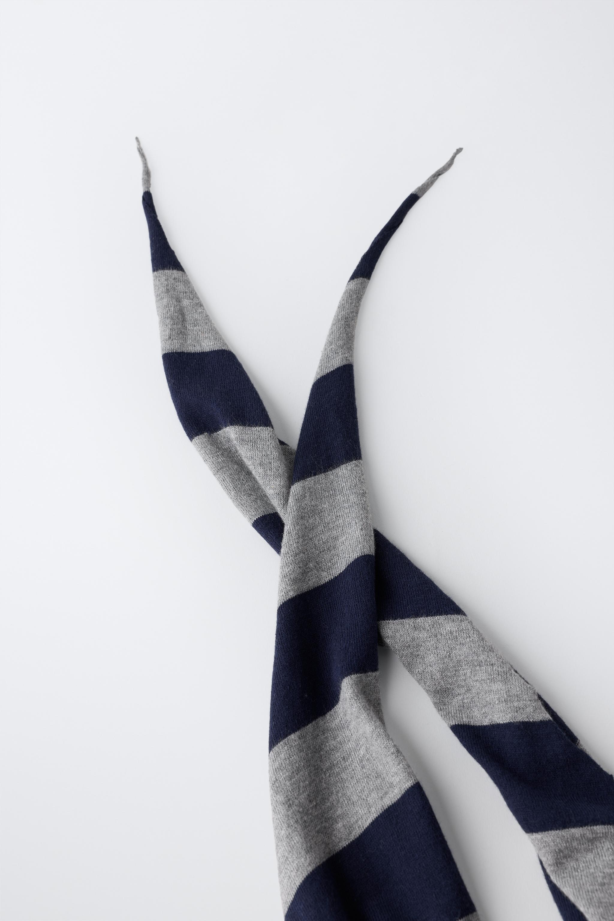 0FR. PARIS X ZARA EMBROIDERED TEXT SCARF