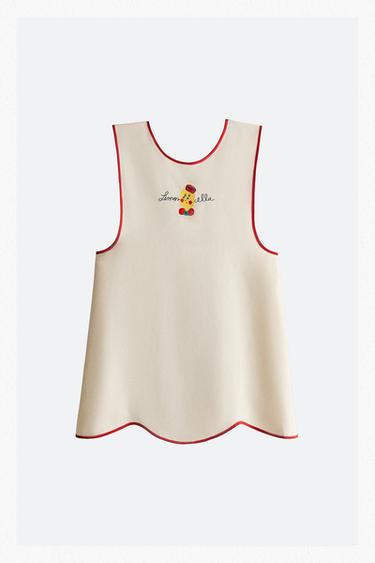 Zara APRON (ADULT) LIMONCELLA X THE ANIMALS OBSERVATORY - Light beige