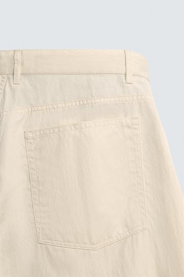 PANTALON COUPE BALLON - Écru de Zara - Image 9