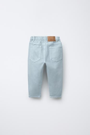 BALLOON TWILL TROUSERS - Bluish by Zara - Image 1